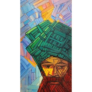 Tariq Mahmood, 12 x 22 Inch, Oil On Jute, Figurative Painting, AC-TMD-016